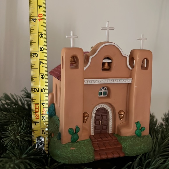 Hallmark Candlelight Services Series Ornament #3 Adobe Church.  EC - No Box SFH - Picture 7 of 10